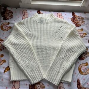 Elegant White Women's Sweater